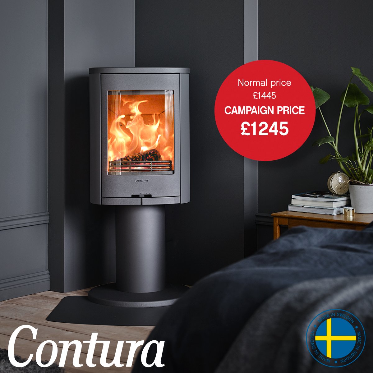 Just now! it’s the perfect time to choose a Contura stove with our Price Campaign. Contura 870 | Save £200 | bit.ly/1L2aBET