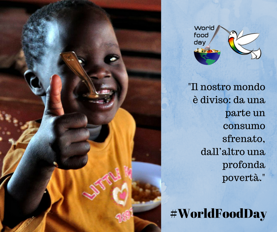 Si, oggi possiamo mangiare ma riflettiamo anche ! 🌍#GiornataMondialeAlimentazione #buonadomenica