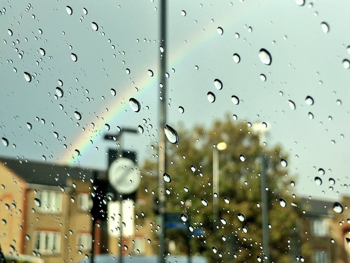 #rainyday #rainbow  #canarywharf #EastLondon