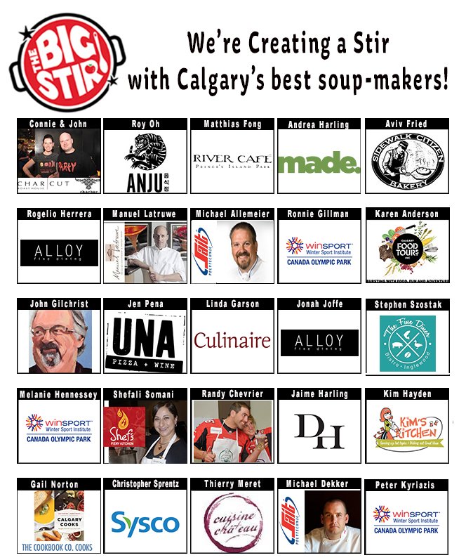 SOUPER THANKS ! Together we'll deliver 1200 #hugsinabowl <a href="/ChefMikeDekker/">Michael Dekker</a> <a href="/vineanddine/">Linda Garson</a> <a href="/SyscoCalgary/">Sysco Calgary</a> <a href="/randychevrier/">Randy Chevrier</a> @KimsKitchenCa