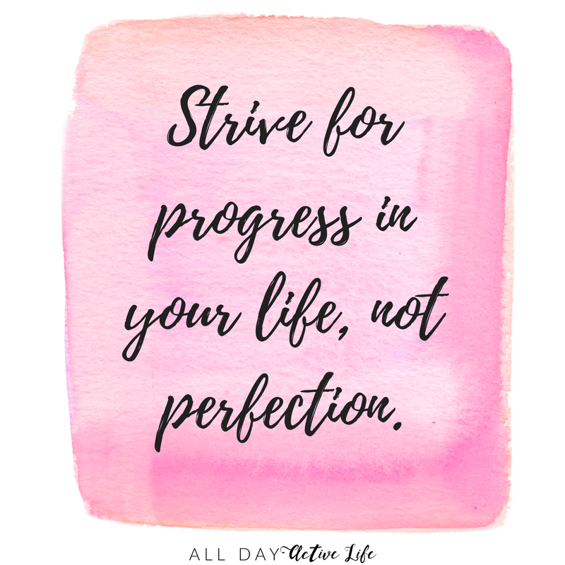 AllDayActive's tweet photo. Don't beat yourself up for where you are not, but celebrate where you are going and the journey there. #progressnotperfection https://t.co/1qSmJlbiL0