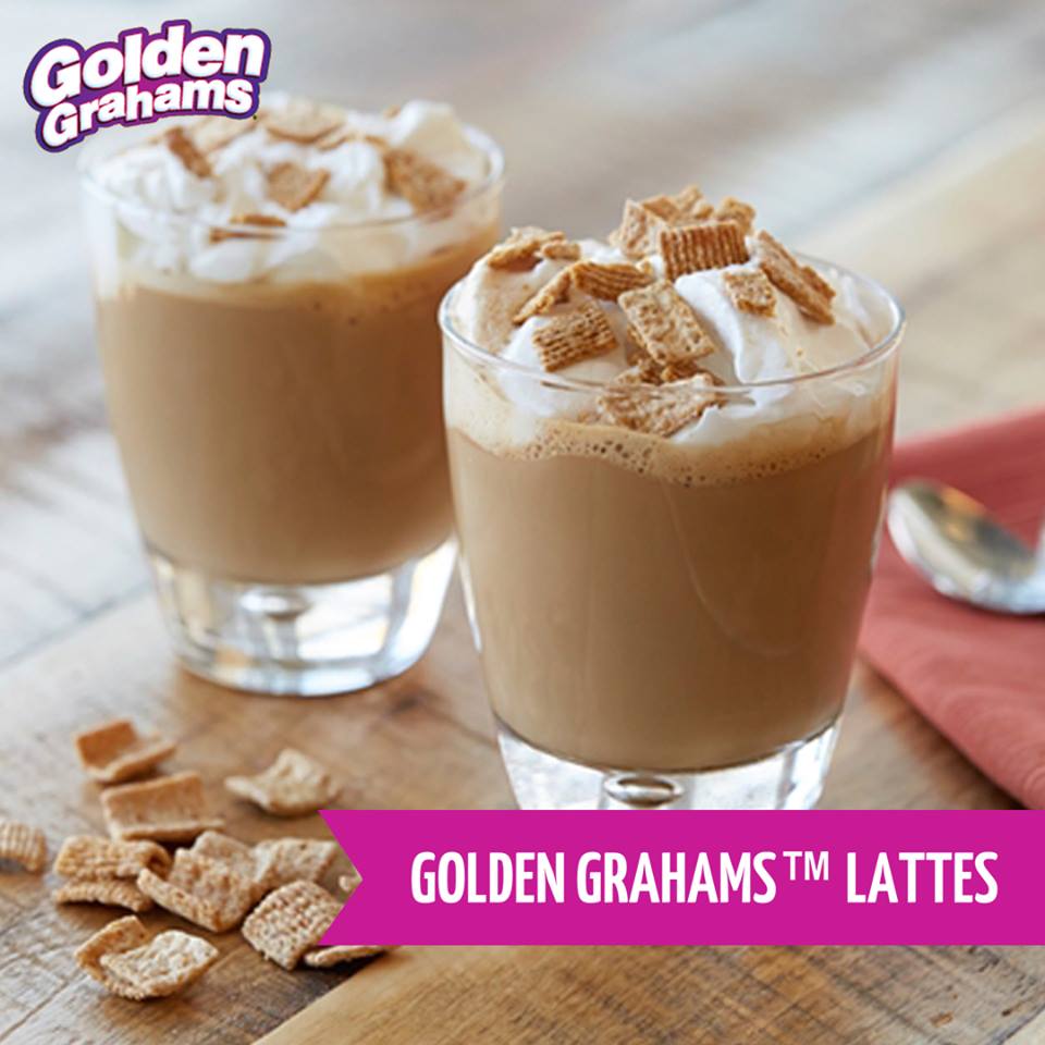 CrunchyCrocCafe's tweet photo. This Golden Grahams Latte is cerealiously delicious! 
Check out the recipe now! YumYum!
https://t.co/bpbICnbXIx https://t.co/G1gdQM2B2f