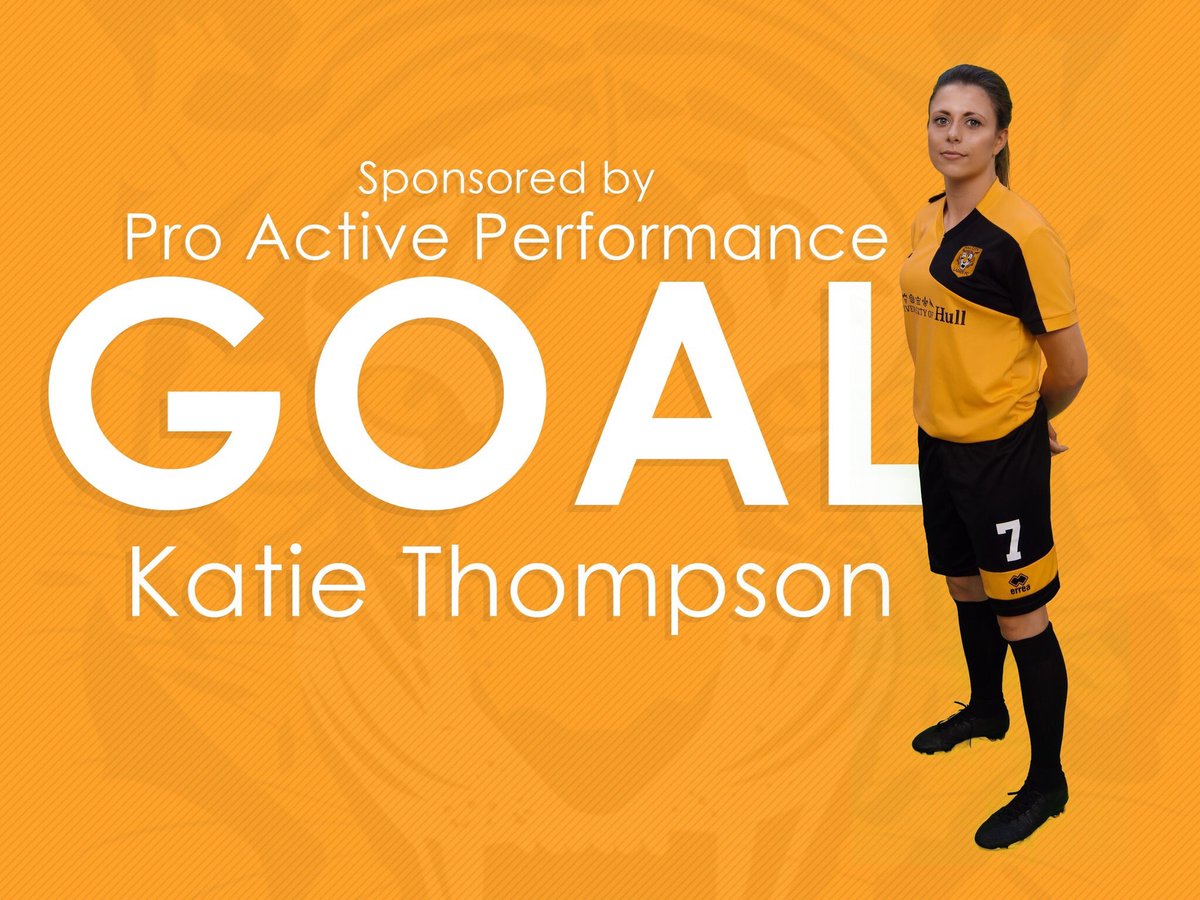 HullCityLFC's tweet photo. GOAL @KatieThompson0 sponsored by @ProActiveHull 1-0 https://t.co/fFvVJNCKph