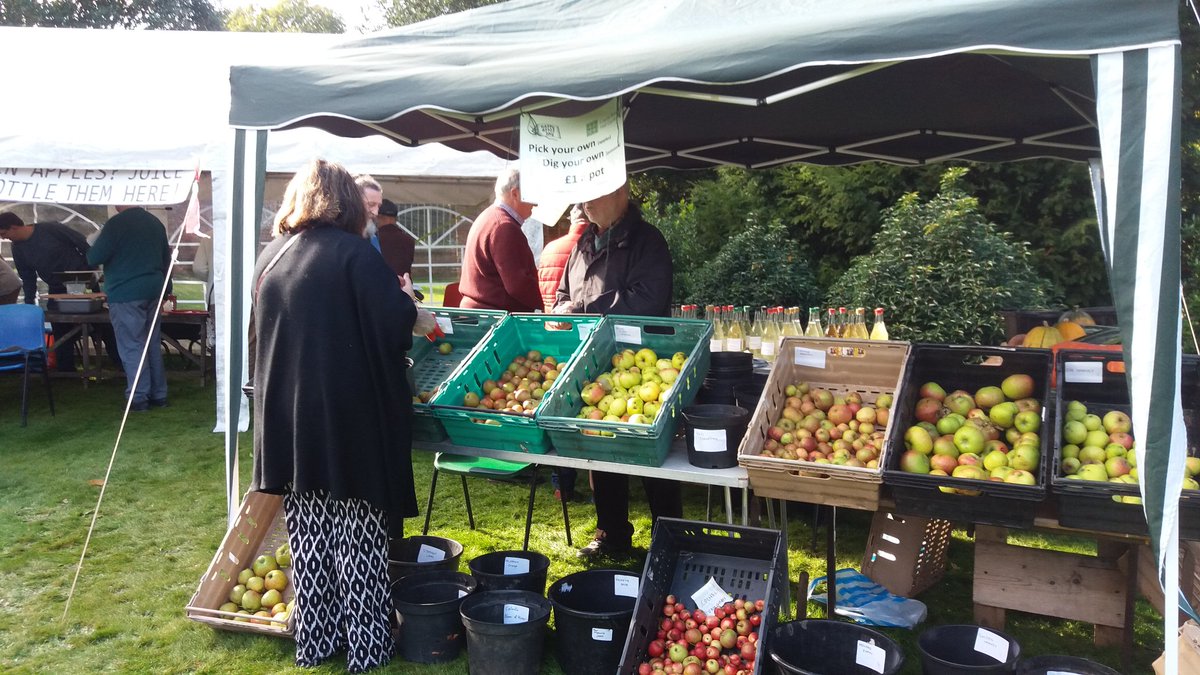 alpaca60's tweet photo. @podnosh apples grown in the orchard  @cbhallgardens for sale at their apple day until 4.30 today https://t.co/Cug3WcRdcM