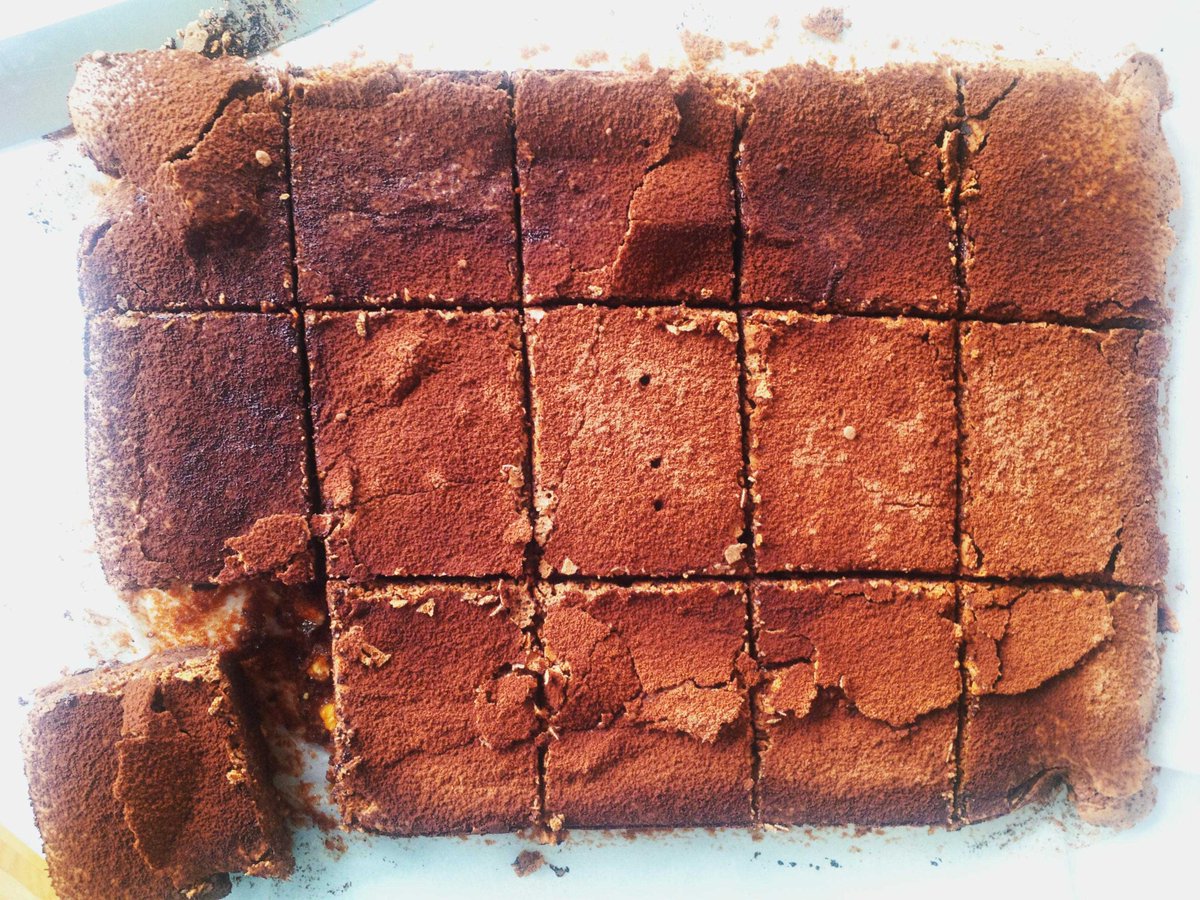 tschuppibaking's tweet photo. It's the time again for loads of chocolate on a sunday,these brownies will make your day..inspired by @donnahay https://t.co/AYYiiRld3m