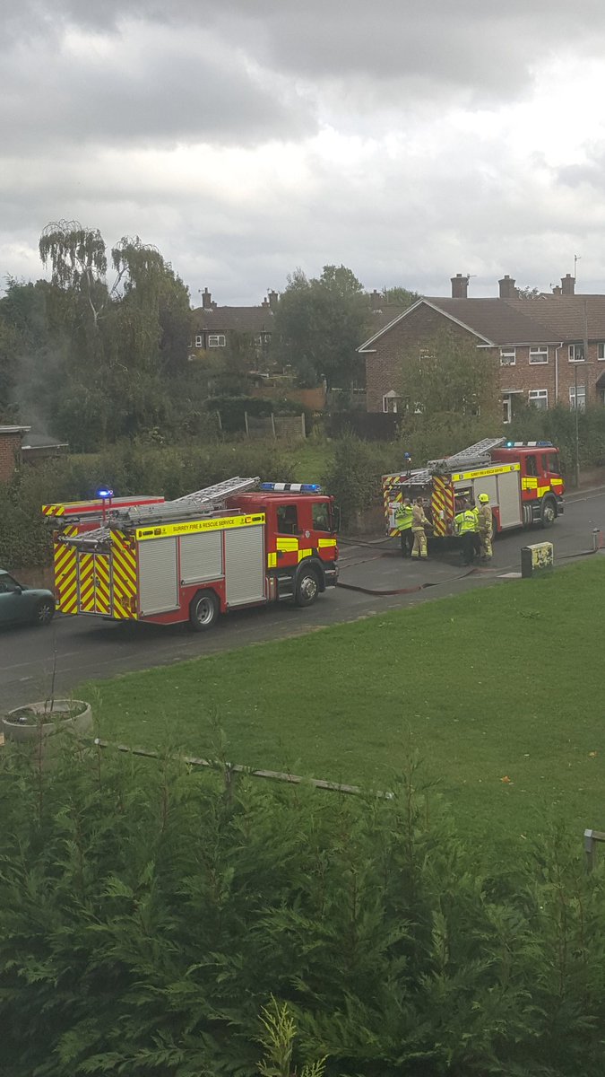 SurreyGill's tweet photo. @surreymirror Church on fire off Portland Drive and Hildenley Close....Police and Fire Services both in attendance https://t.co/f6rvIwBOPY