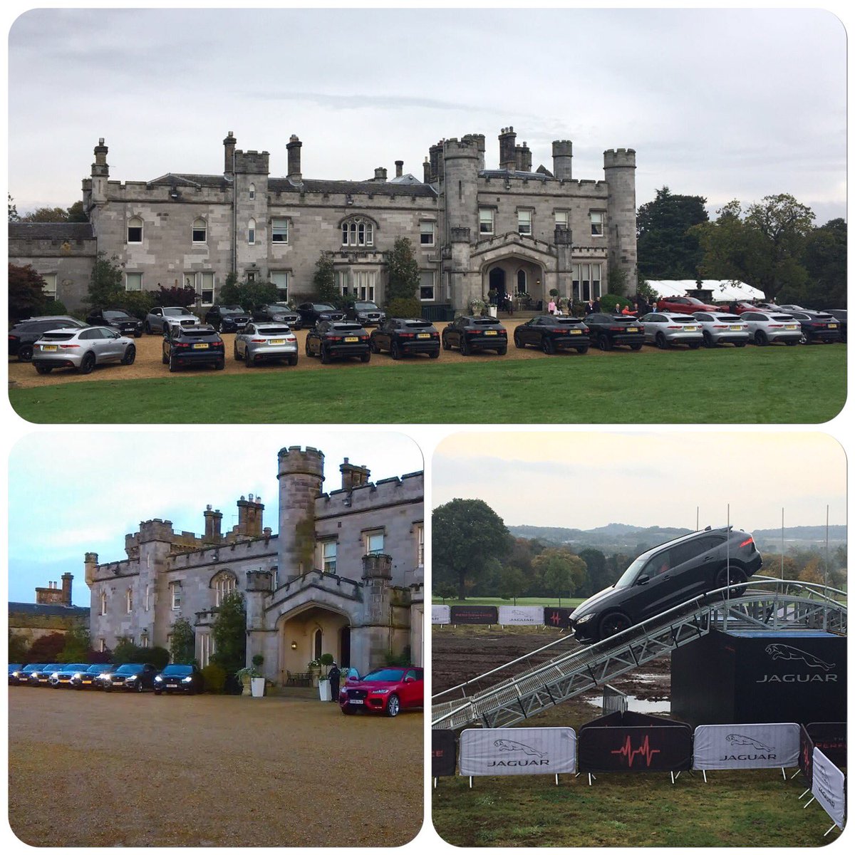 It's fantastic having @JaguarUK on site using the Castle as the Scottish location for the #artofperformanceuk tour showcasing the new #fpace