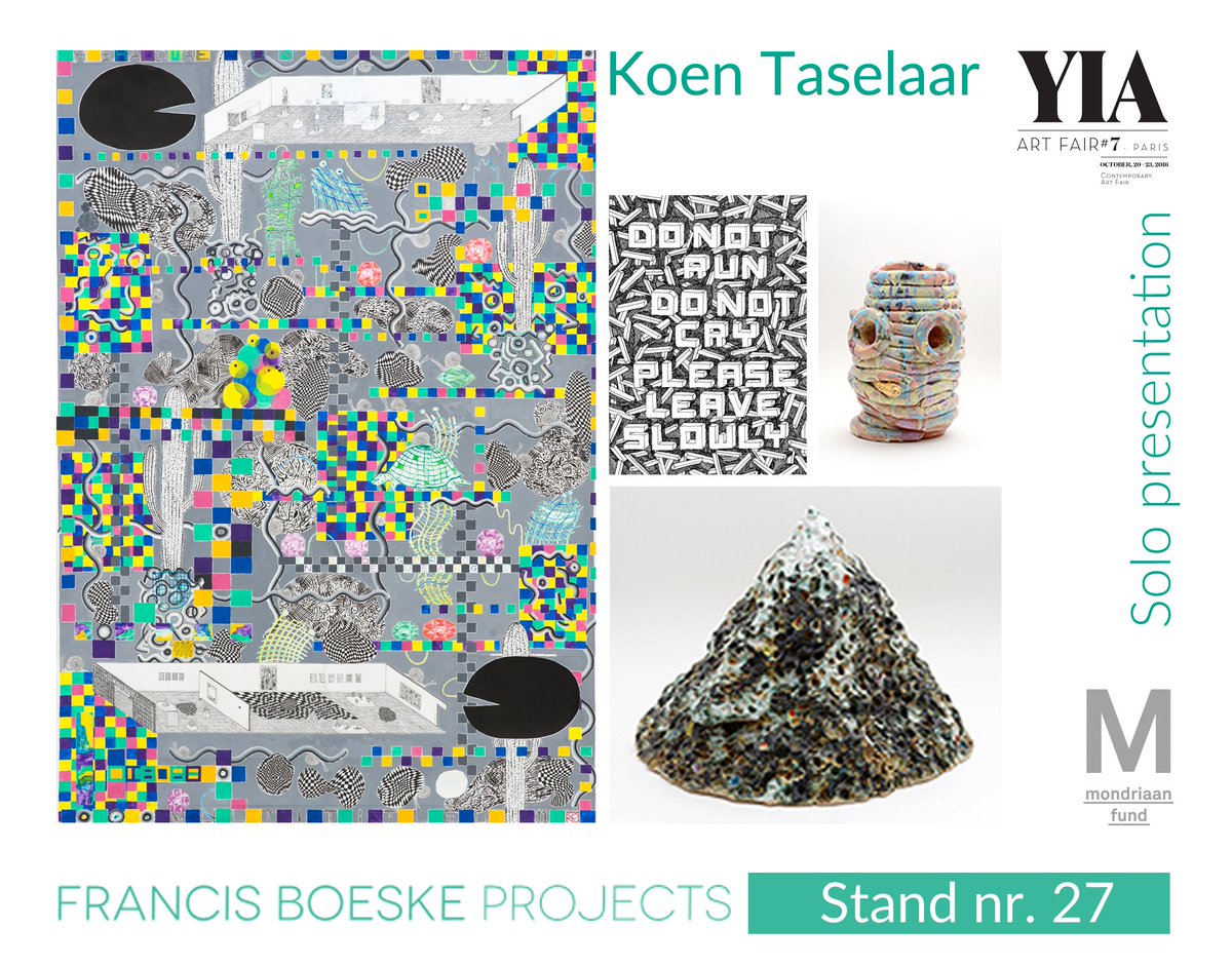 FBP will participate to the YIA Art Fair Paris 2016 with a solo show of Koen Taselaar.
Come visit us in Paris! Stand nr. 27