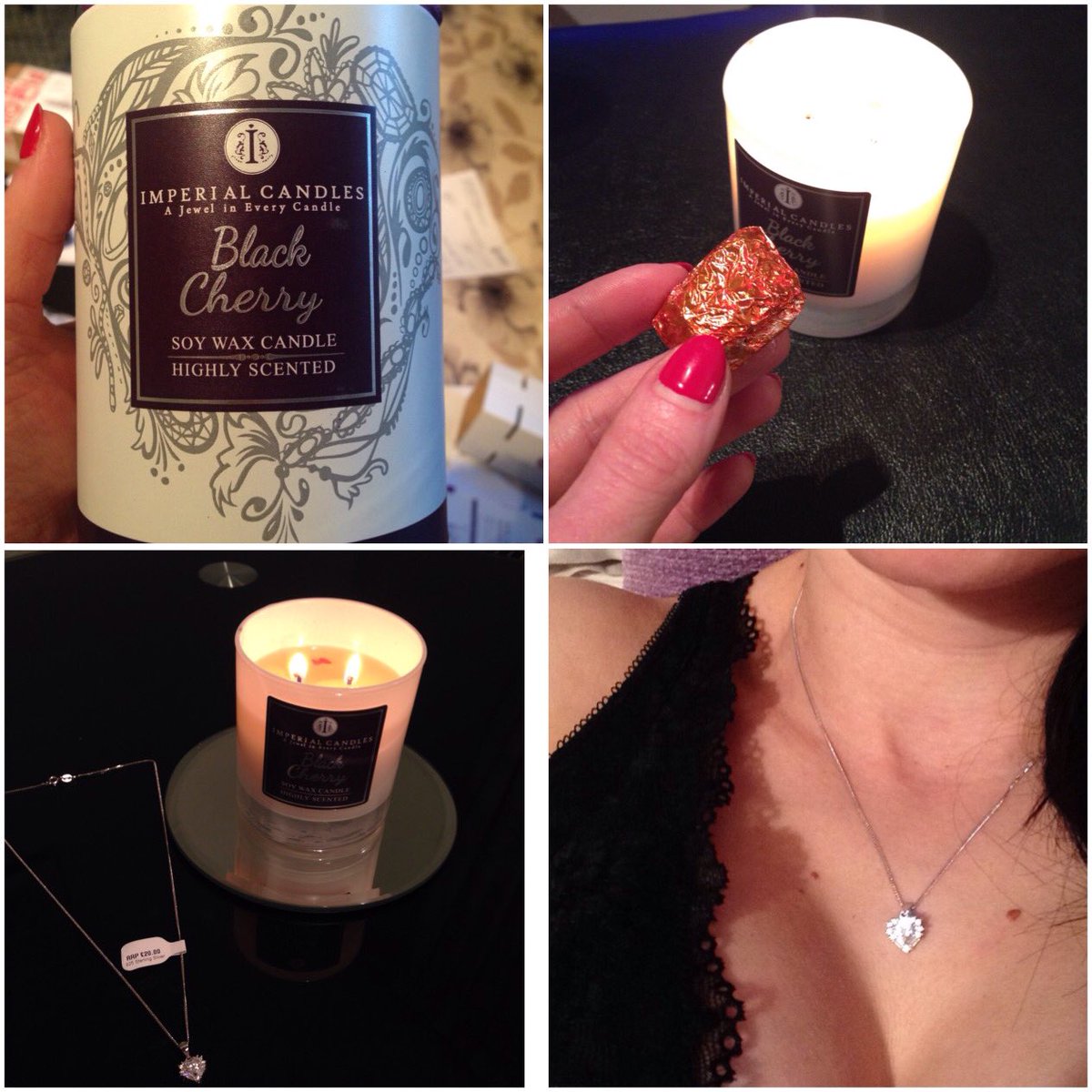 Sashulienka's tweet photo. The top scent🍒Black Cherry🍒Deluxe candle with hidden jewel is back in stock! 💍💕 get yours https://t.co/j70Zdlg0MU https://t.co/X9OSmYBgt6