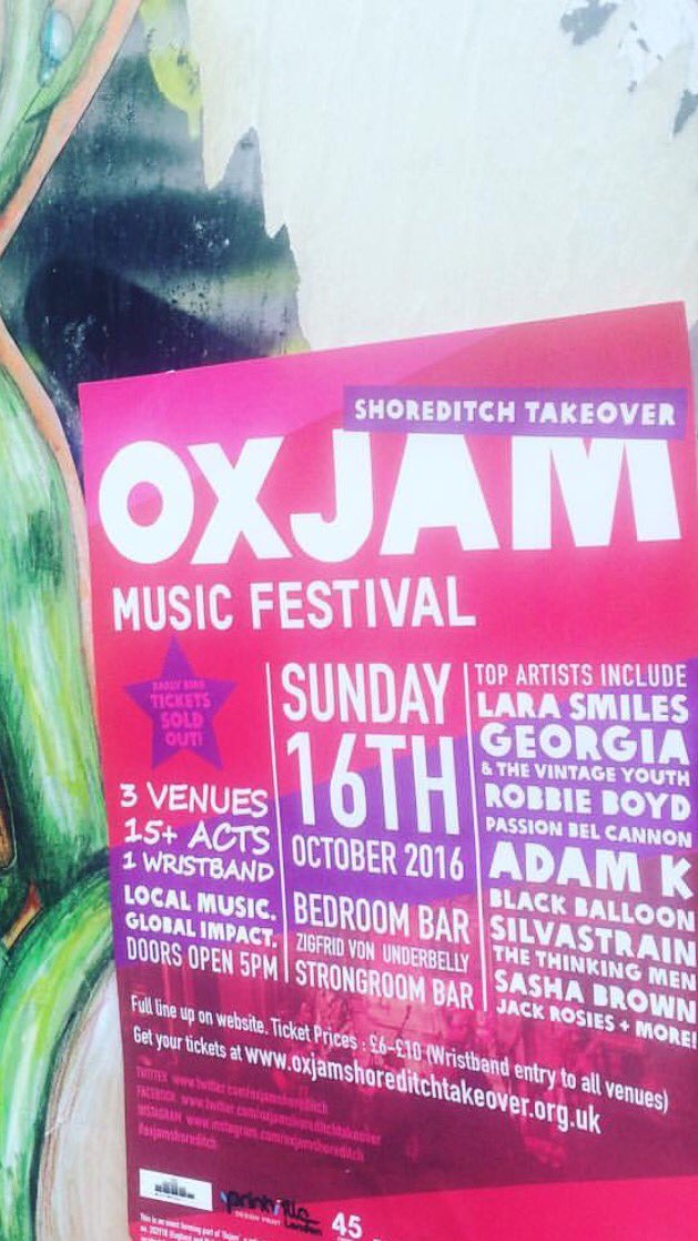 OxjamShoreditch's tweet photo. @TimeOutLondon Oxjam Shoreditch is happening TONIGHT! Come down to @StrongroomBar for 5pm! #Shoreditch #Oxjam https://t.co/6eS0Xd2vDe