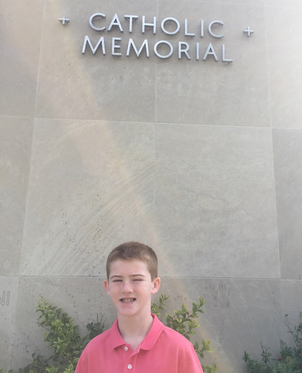 CatholicMem's tweet image. Matt Tobin arrives for Open House with dad John '87, and mom Kate.  Welcome Matt!