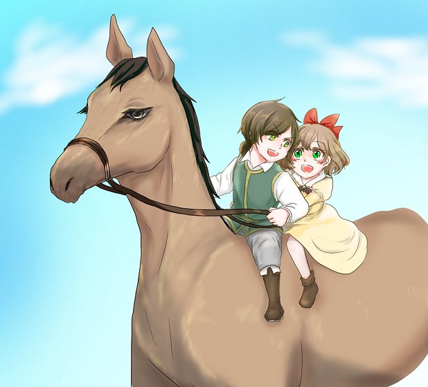 お花ワッフルがもし昔出会ってたら… 