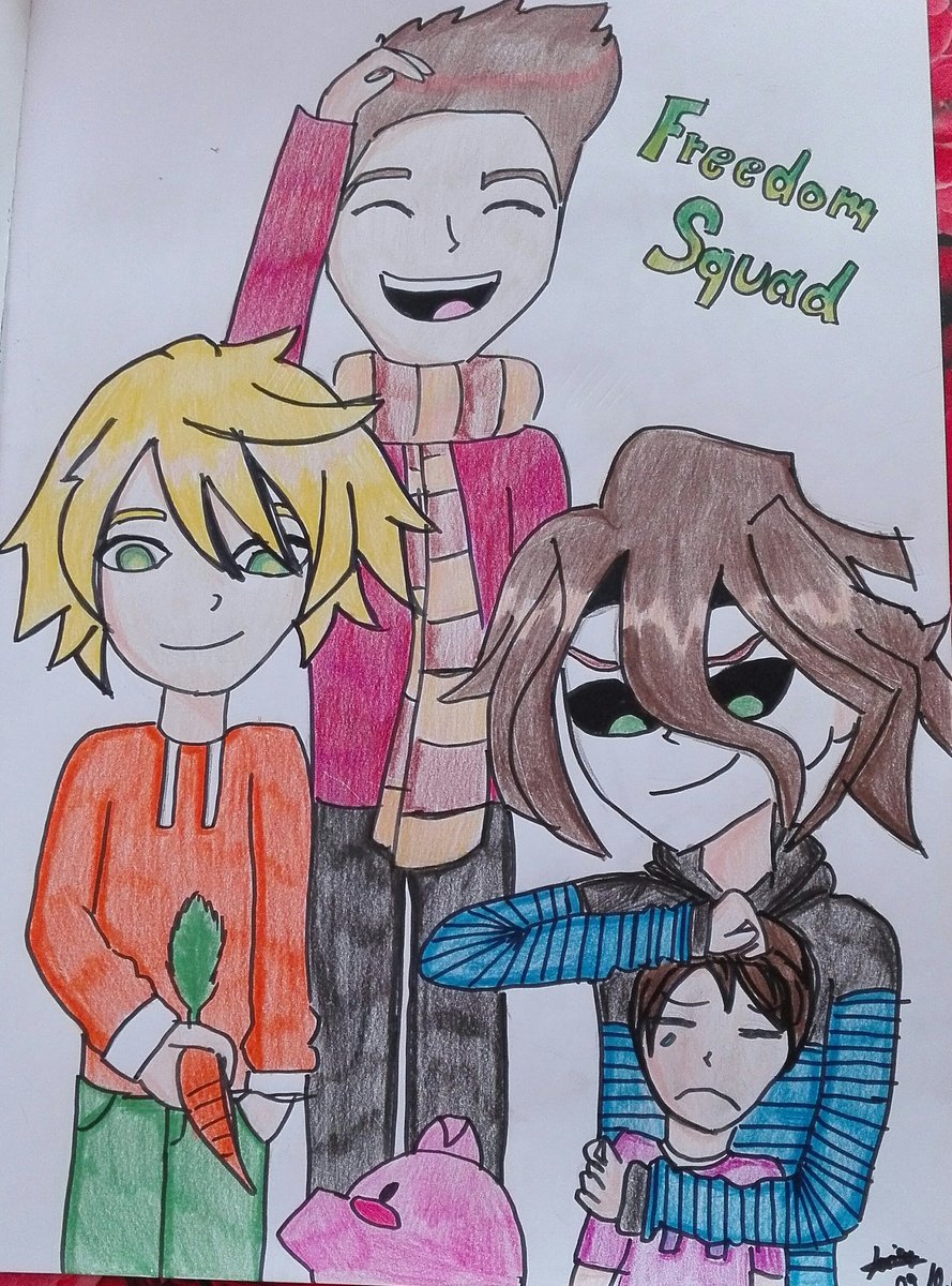Ich habe hier den freedom squad gezeichnet. Wie findet ihr es?😄❤
#freedom <a href="/Paluten/">Paluten</a> <a href="/GermanLetsPlay/">Germano</a> <a href="/maudado/">Maudado✨</a> <a href="/Zombey/">Zombey 🎩</a>