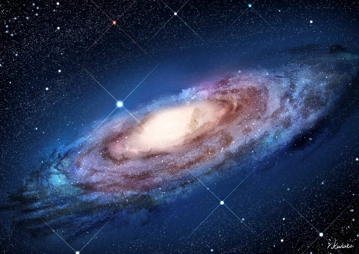 Twitter पर 腠人 Kanato アンドロメダ座 アンドロメダ銀河ngc224 我らが天の川銀河の存在する局部銀河群の中で最も大きい 銀河です 距離にして約2 5 10 6ly 約40億年後 天の川銀河と衝突し 約億年かけてミルコメダを形成すると言われています 恐ろしい