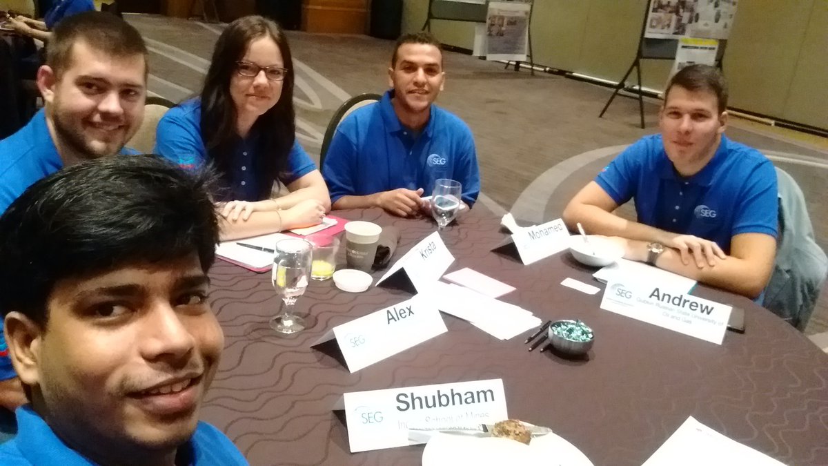 maruti0196's tweet photo. Today at #SEGAM2016 I am looking forward to learn as much as I can..!! #Starbuckssegcontest @SEGStudents https://t.co/ogbVE8Nz25