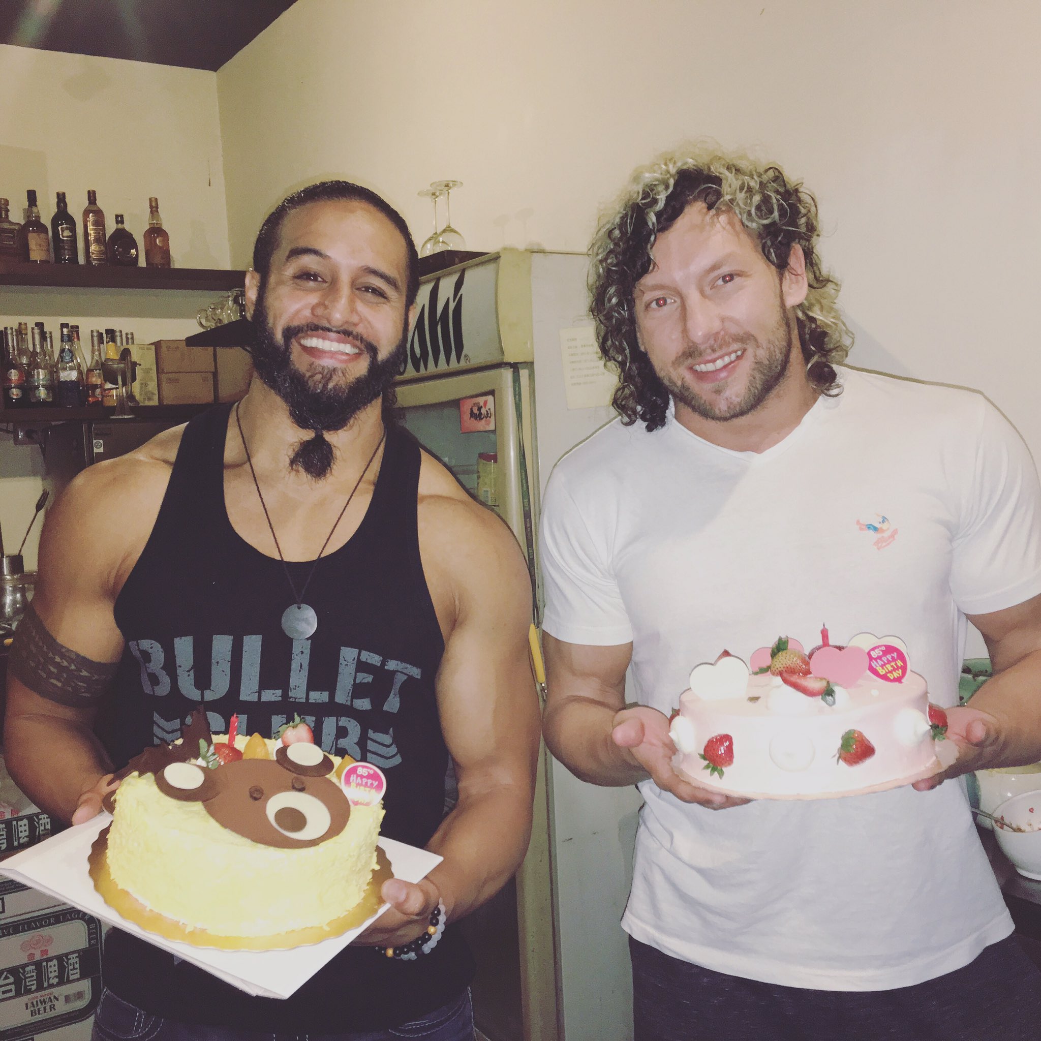 Tama Tonga على X: "Thank you for the BDay love everyone!!!! also, Happy  Birthday to my fellow Bullet Club brother -'The Cleaner' Kenny Omega!  https://t.co/H2yR2k0Ltz" / X