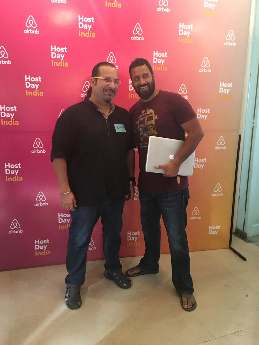Playing_Human's tweet photo. Loved having you guys here @rockyandmayur to talk about travel and food. #ToastToHost #AirbnbLove https://t.co/TkaAXTEU0U