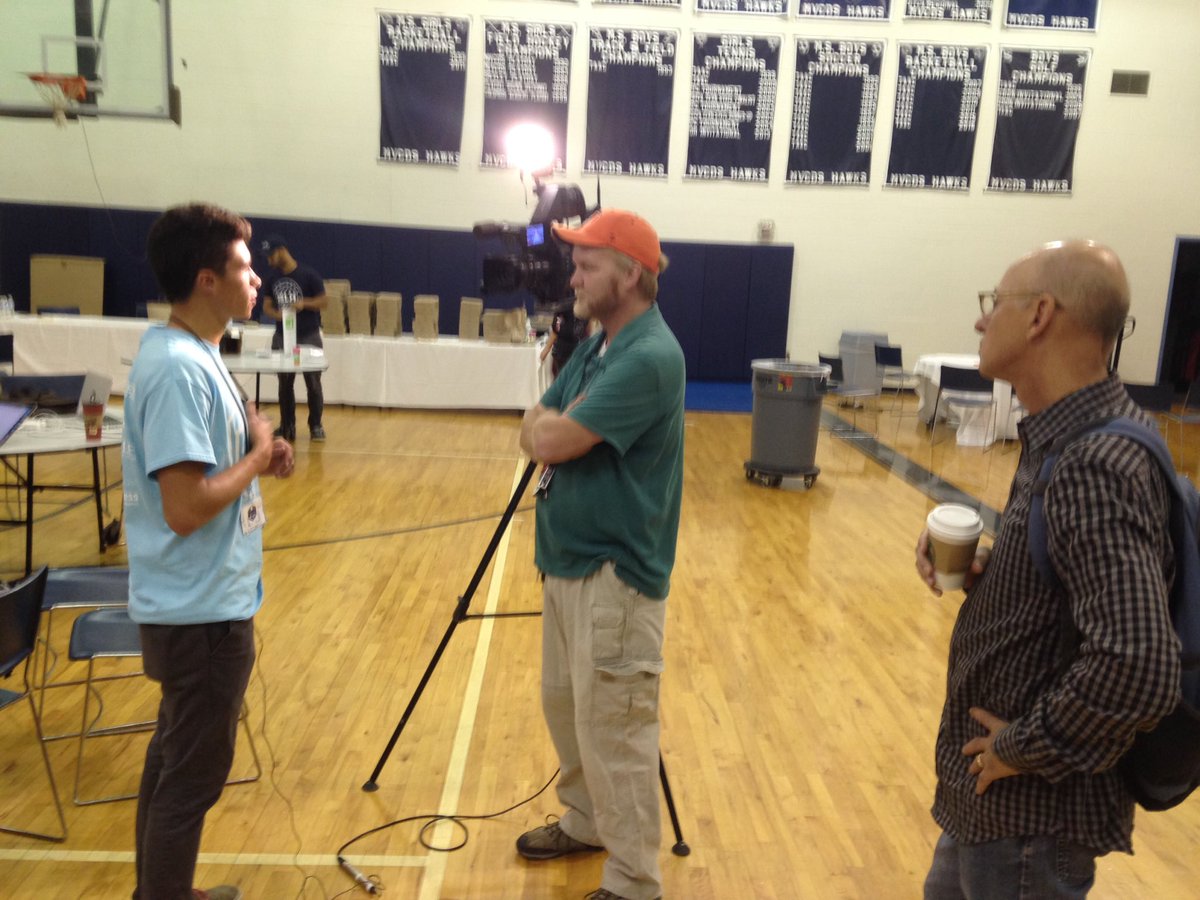 Tech_Toledo's tweet photo. TV interview for #hacktheglass. Go Nick! https://t.co/UT7mtxWEOa