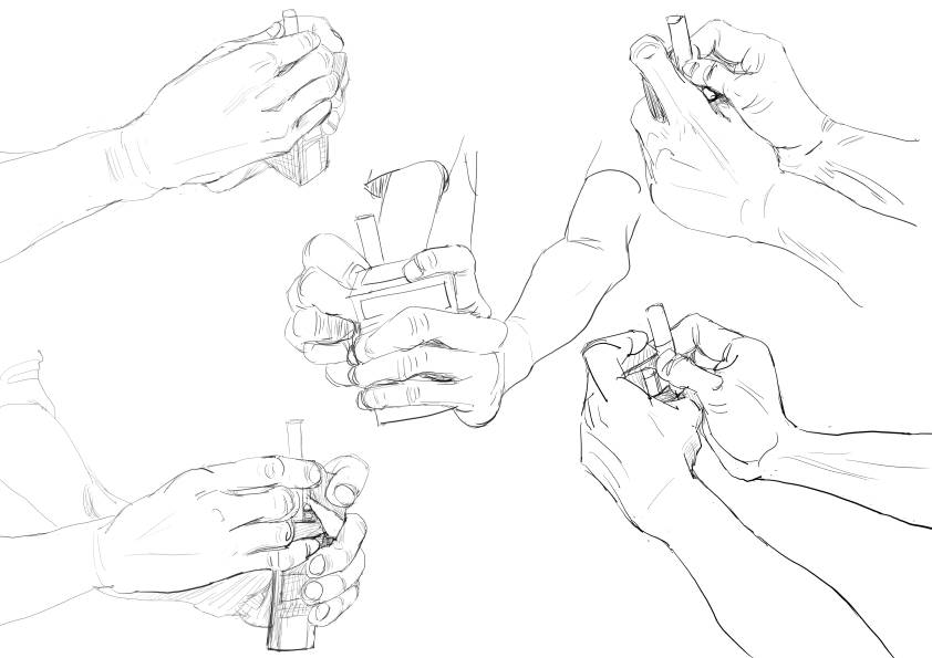 ダンドロ361 タバコを取り出す手 Twitter Search