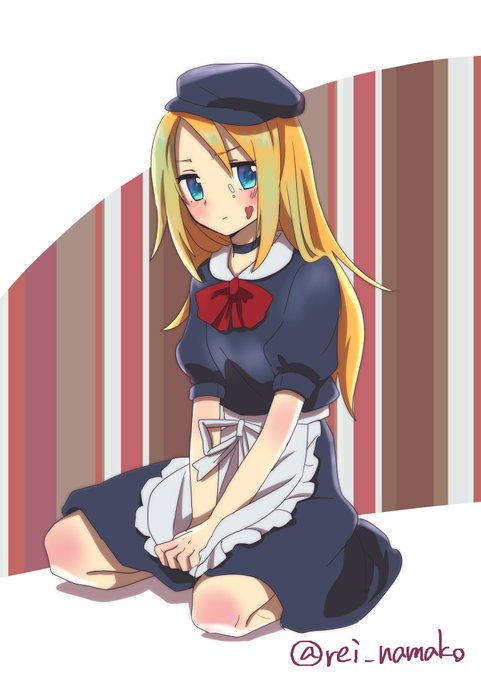 店員コスかわいいですよね… #殺戮の天使 