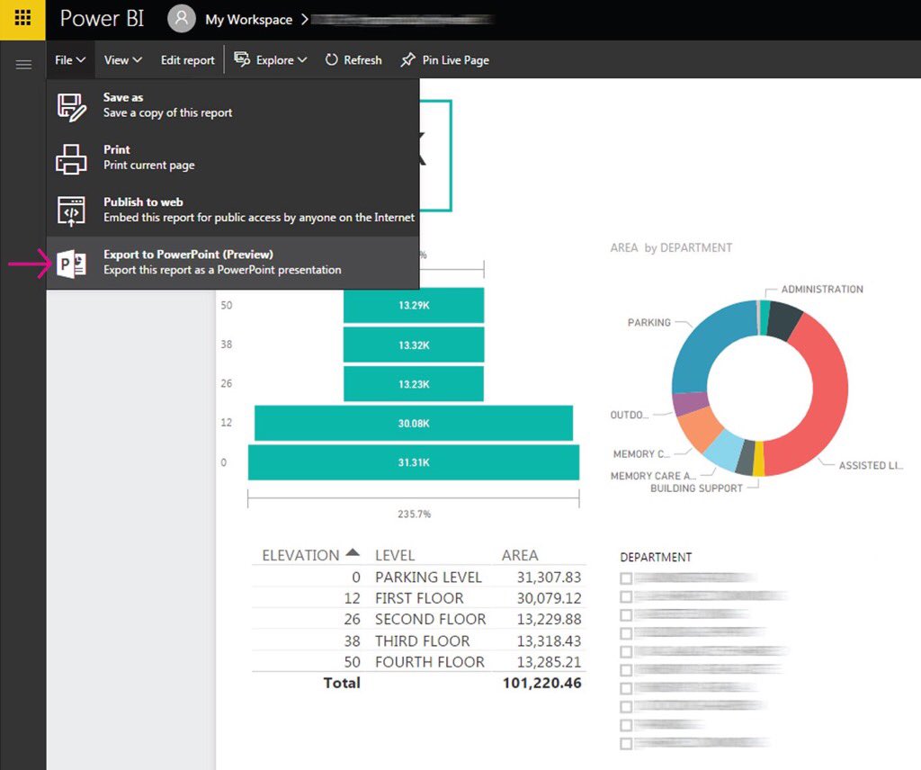 marcreguera's tweet photo. You can now export #powerbi to PowerPoint https://t.co/o8xSbXgSa7