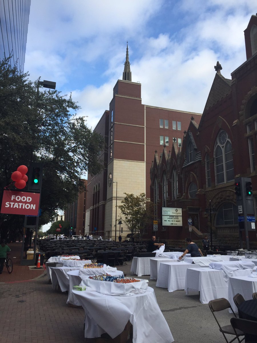 firstdallas's tweet photo. We're so excited to have lunch with 5,000 of our closest friends & family! Almost ready... https://t.co/PsPrTMGm2p #ExploreFirstDallas https://t.co/NhvRA6RA1W