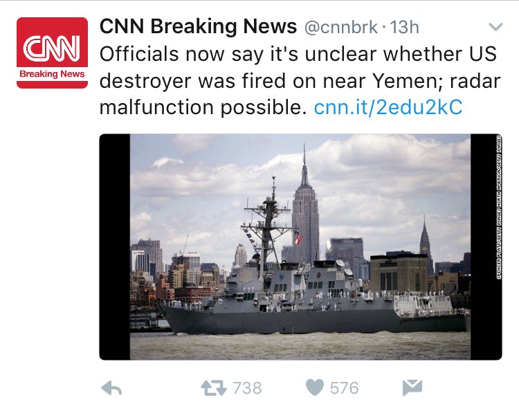 Američka vojska priznala da ne znaju tko je napao njihov brod Cu5posLWEAAIvsH
