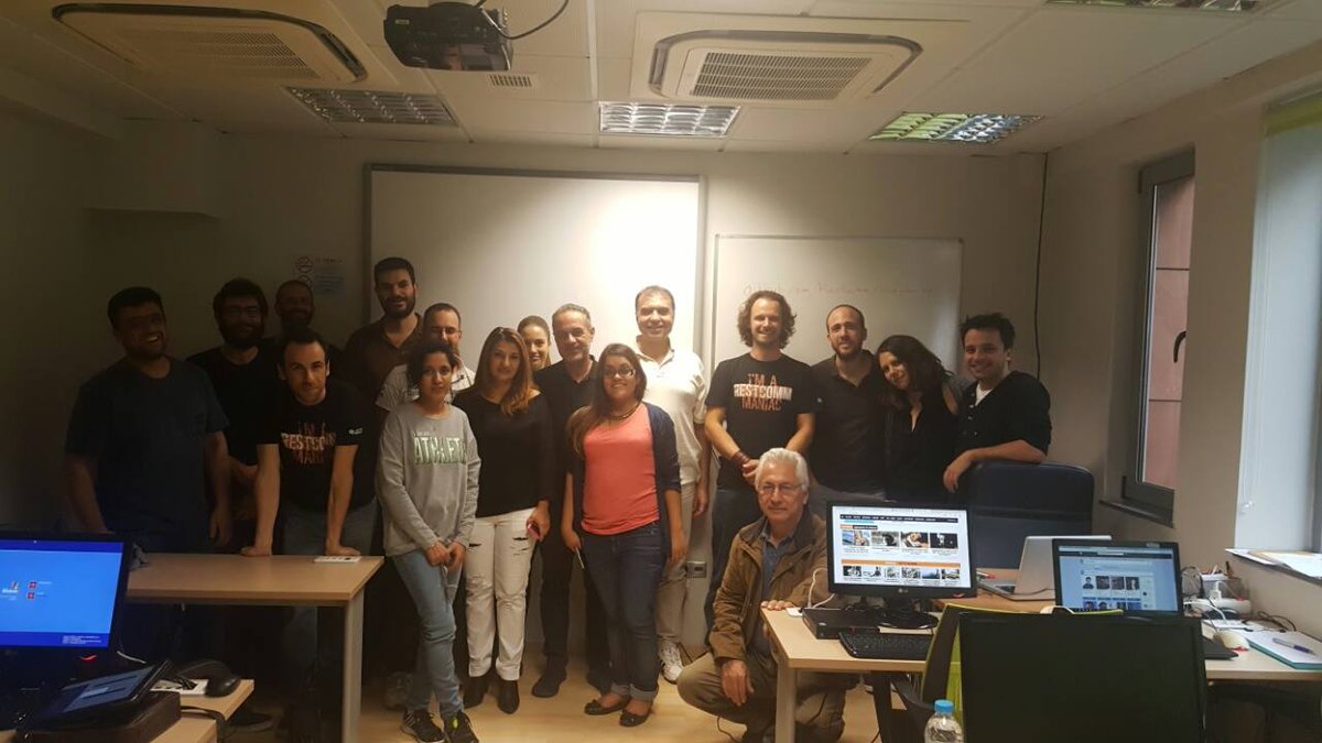 skywalker_gr's tweet photo. Together we #TadHack more... All the participants together:@Interlei_Greece,@telestax , @skywalker_gr #TADHackAthens Candidates #tadhack2016 https://t.co/x7uUyiMma3