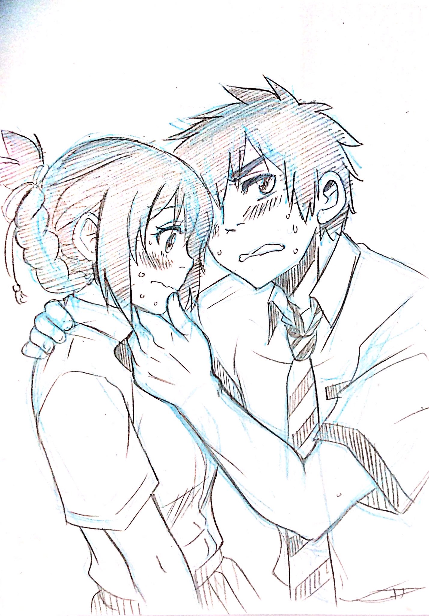 O Xrhsths ワカ ロー Sto Twitter 同じ構図を今描きたいカップリングで描いてみるテスト