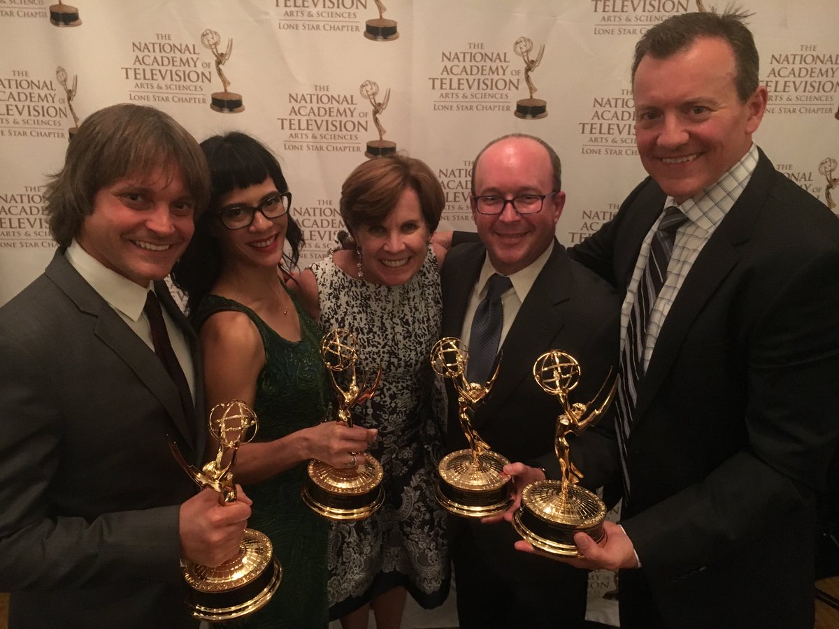 TheMHChannel's tweet photo. Thank you @LoneStarEMMY for our 4 awards, including Special Achievement for Community Service!  Congratulations @KLRU &amp; @PBS!  #mhsm #mhchat https://t.co/D93YB4xxOV