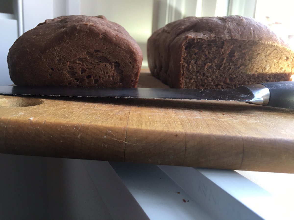 LanceLichtor's tweet photo. Sourdough pumpernickel bread #breadbakersapprentice #breadbaking #homebaking #freshbread https://t.co/QHUixguyHz
