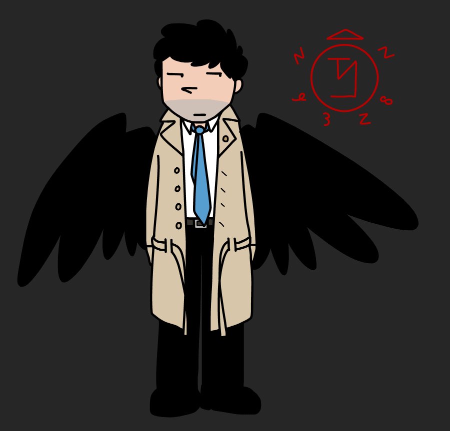 HuntersUArg's tweet photo. #FanArtSunday #ThatIsSuspicious #Castiel #ArgentinaWantsSPNcon https://t.co/VkLm3XLqhR