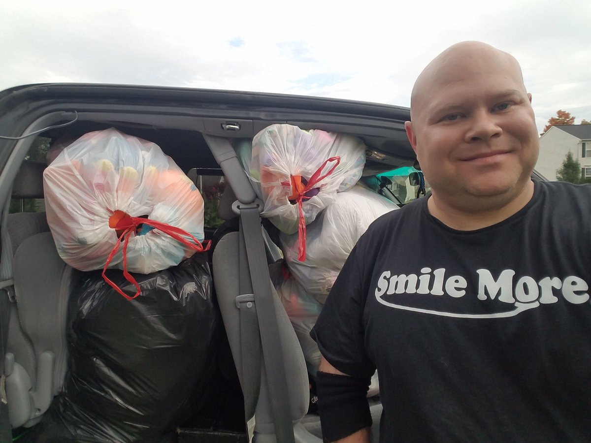 DPGeiger's tweet image. The bags are full of stuffed animals for Police Officers to give to Kids that are scared #Smilemore @RomanAtwood @_little_britt_