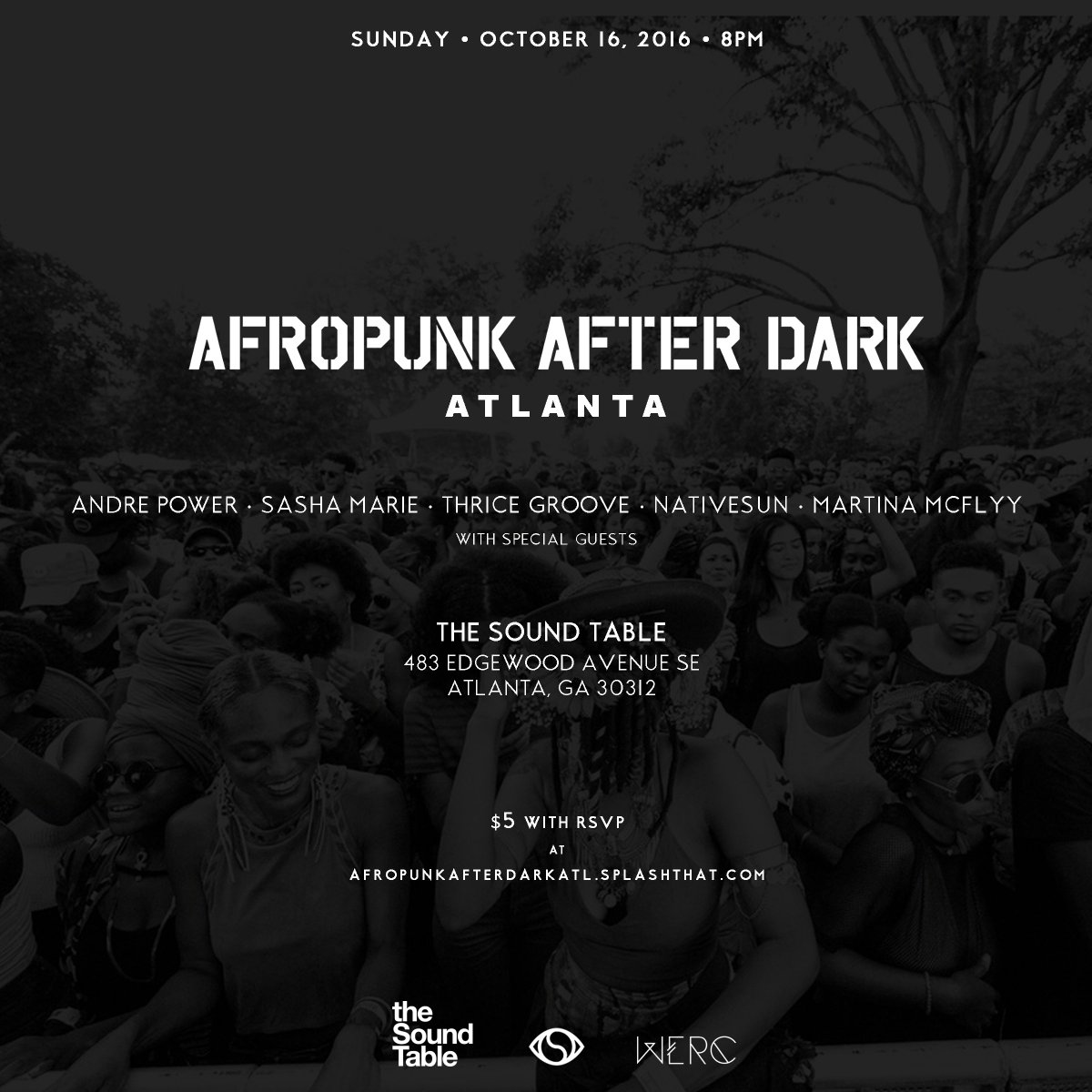 ATLANTA: Join us tonight at <a href="/theSoundTable/">the Sound Table</a> for the #AFROPUNKATL after-party!