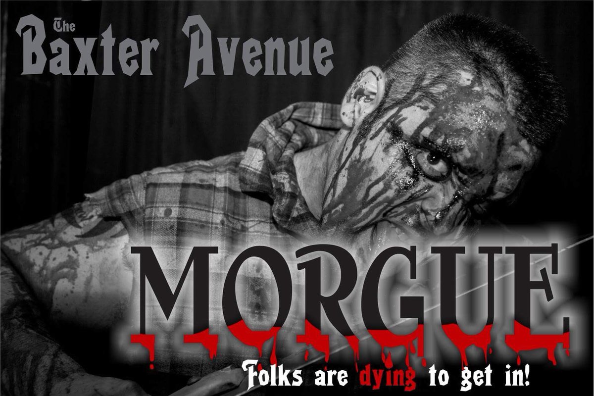 The 100 year old Baxter Avenue Morgue is open for haunted tours. Doors open at 8pm and close at 11pm. Folks are dying to get in!!