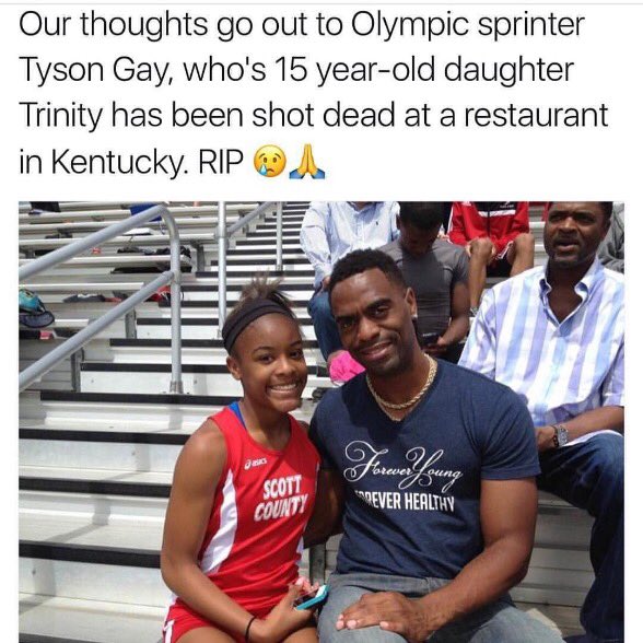 WORLDSTAR's tweet photo. Our thoughts and prayers go out to Tyson Gay and his family 🙏 https://t.co/zrHEPKUODx