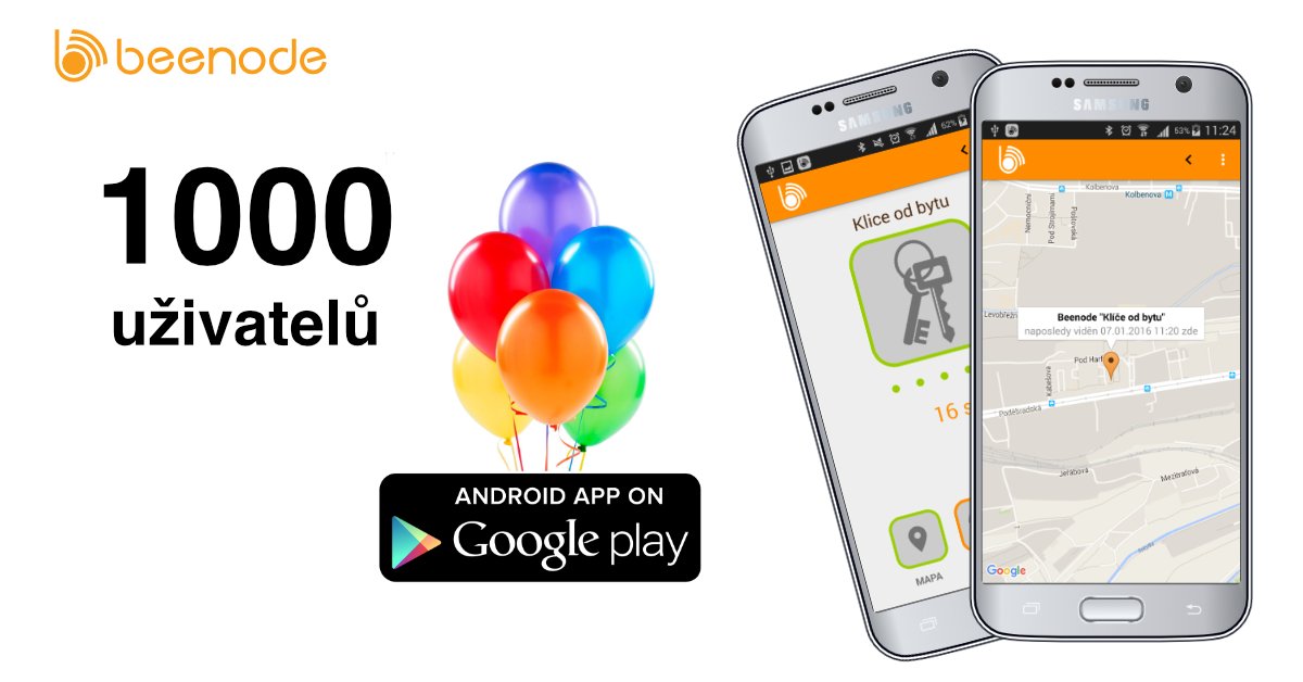 Máme přes 1000 uživatelů aplikace Beenode na Androidu. goo.gl/QcjwfR