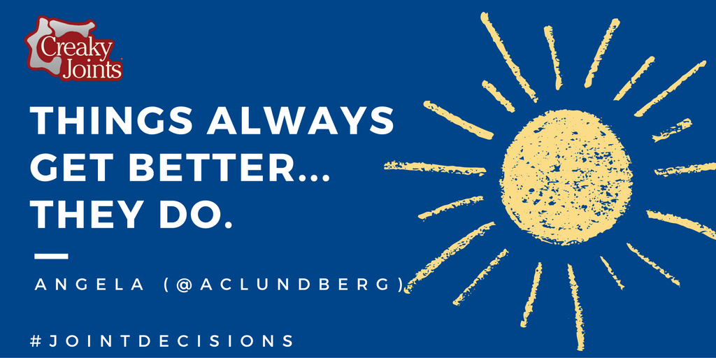 CreakyJoints's tweet photo. Don't give up... inspiration via @aclundberg. #JointDecisions #rheum #spoonie #arthritis https://t.co/uDzybeqwfa