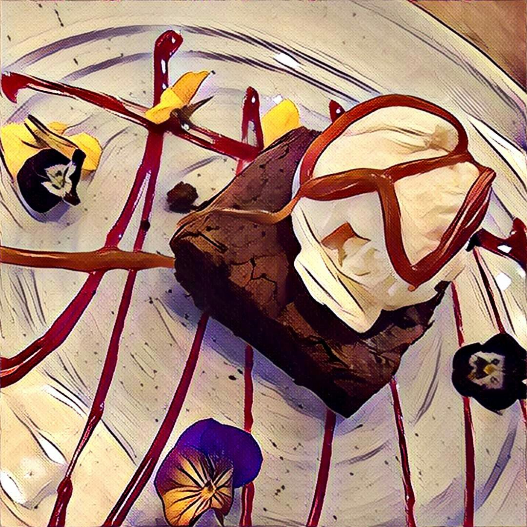 It's a #brownie type of evening on #broughtonstreet 
#glutenfree heaven on a plate.