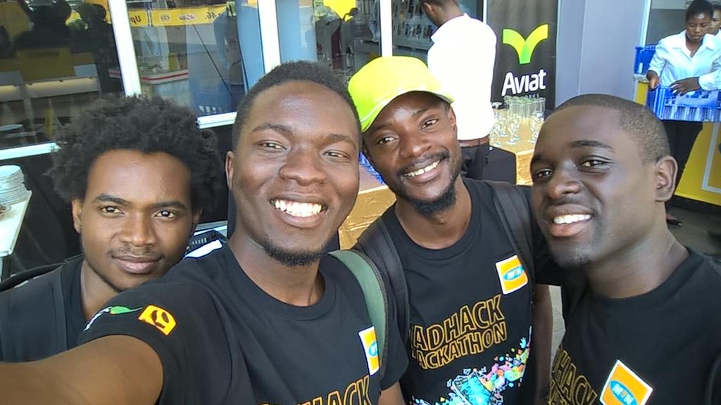 mbuyu_'s tweet photo. Had fun coding and laughing with the team at Zambia's first ever Tadhack Hackathon Lusaka.  #TadHackLusaka #TadHack #Hackathon #BongoHive https://t.co/4mC30btE4U