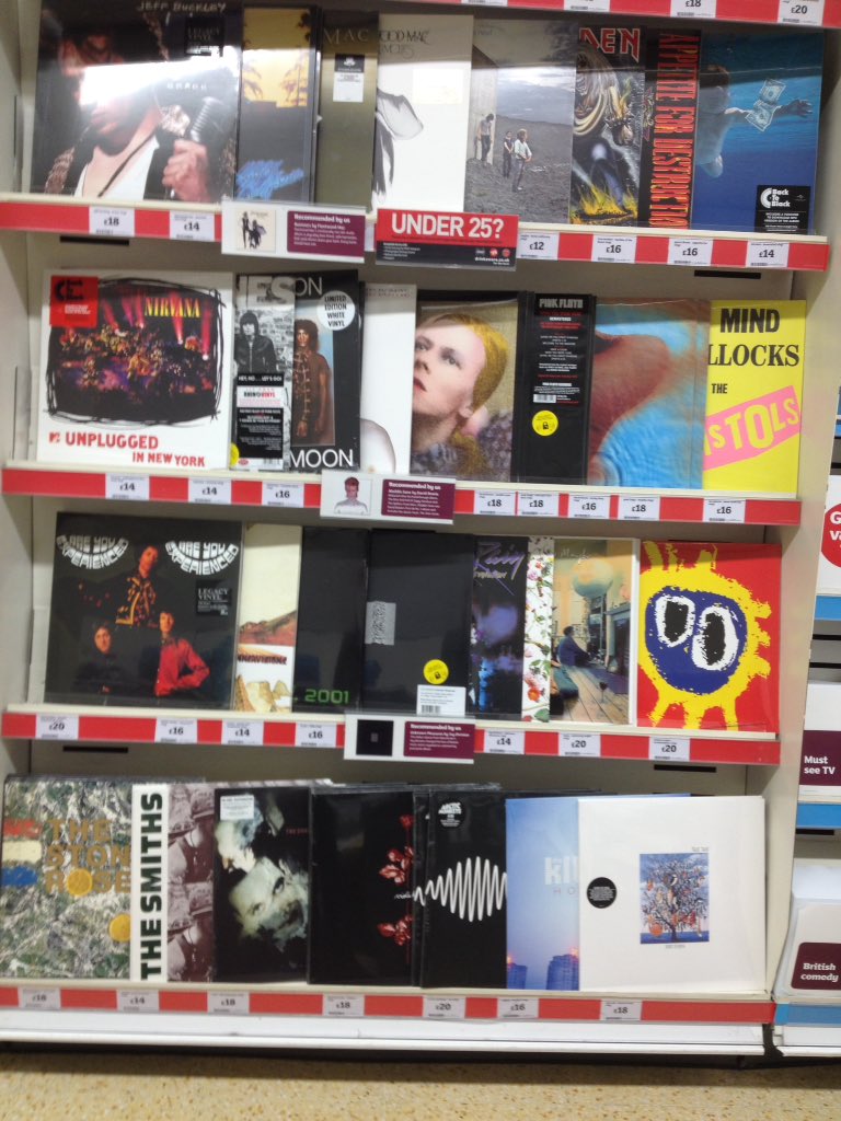 Great new stock of vinyl <a href="/sainsburys/">Sainsbury's</a> had to pick up the Killers album bottom left but tempted by Bod Dylan and Elvis. 18.11.2016 @ KOYLA!!!!