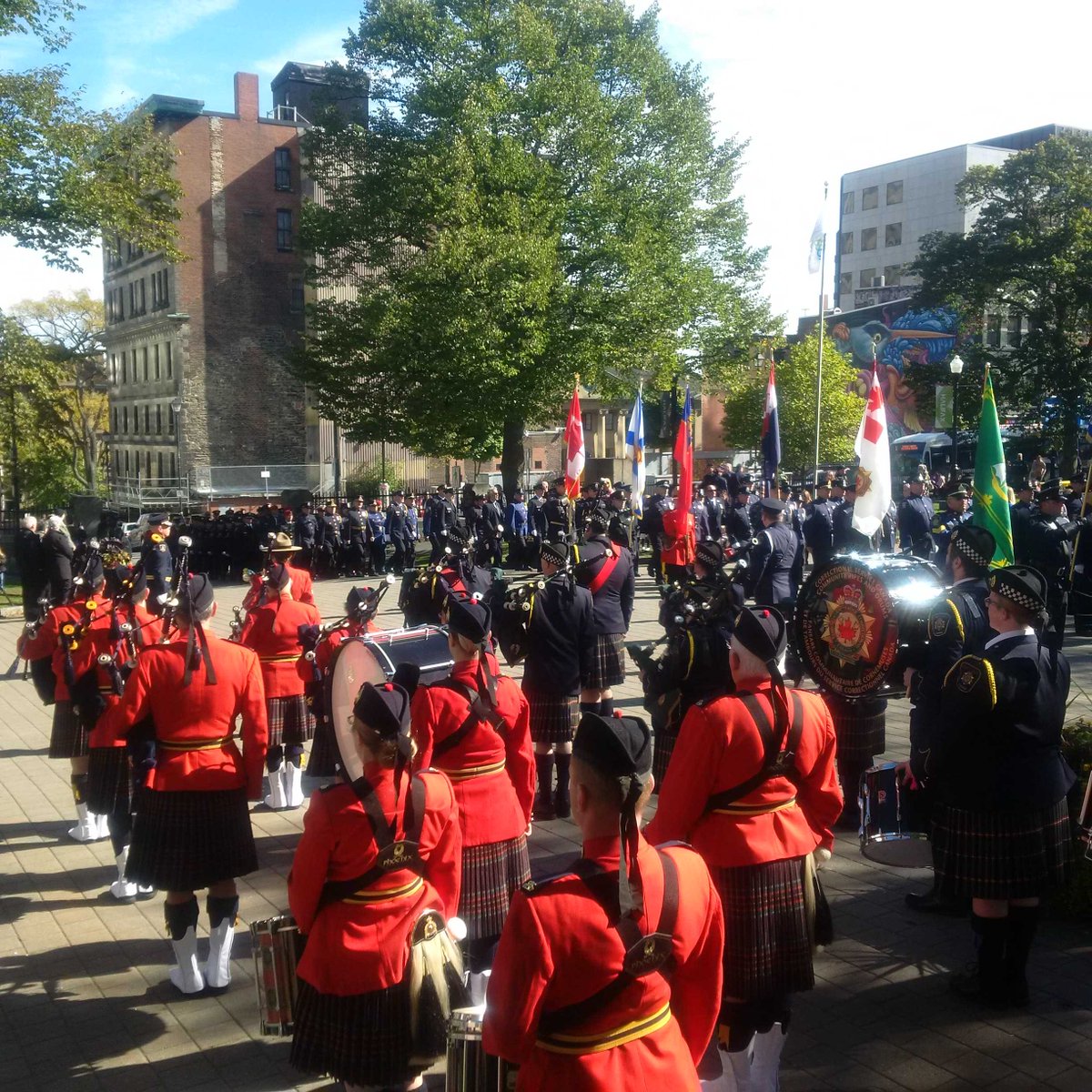 Amazing Grace on the bagpipes gets me every time #fallenofficersmemorial