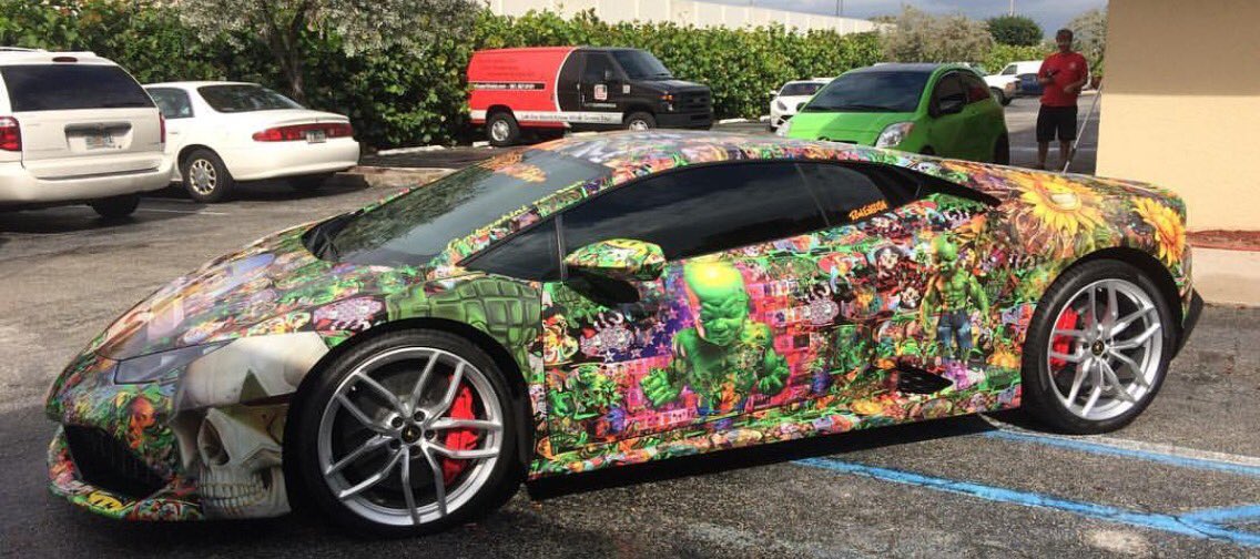 La <a href="/Lamborghini/">Lamborghini</a> #Huracan vue par Ron English. #MondialAuto via <a href="/AutoSuperShield/">AutoSuperShield</a> cc: <a href="/ronenglishart/">Ron English</a>