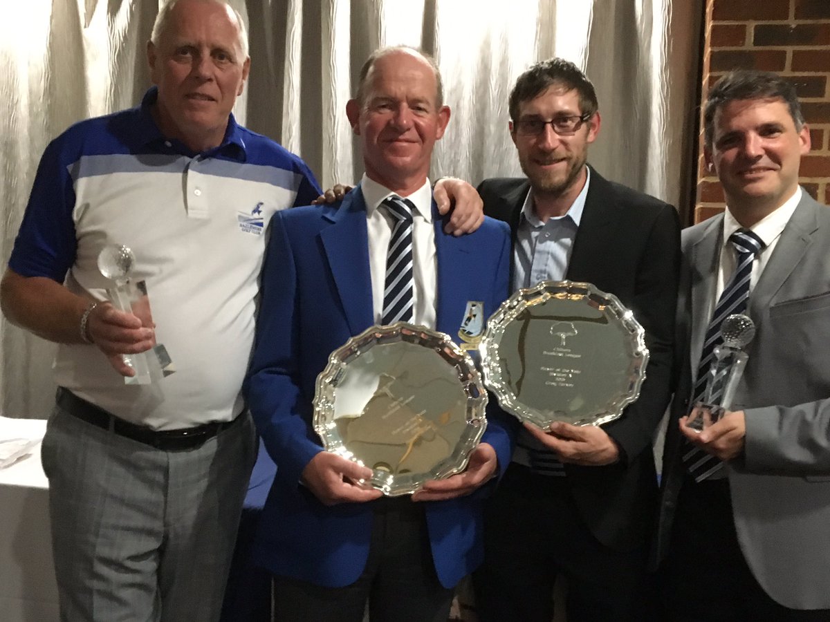 Scobbert's tweet photo. Well done @jnuk74 #JohnDimond 4BBB winners #CBL #GrandFinal and #Greg Harvey #DavidForrest Players of the year #DivA @HazlemereGolf https://t.co/MXtkn9a4IK