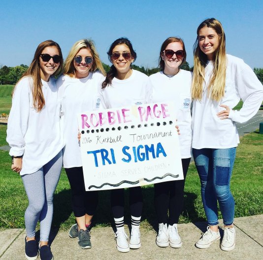 JMUTriSigma's tweet photo. Thank you to everyone that came out to our annual Robbie Page Kickball Tournament! #sigmaserveschildren https://t.co/1DtwZgxjkP