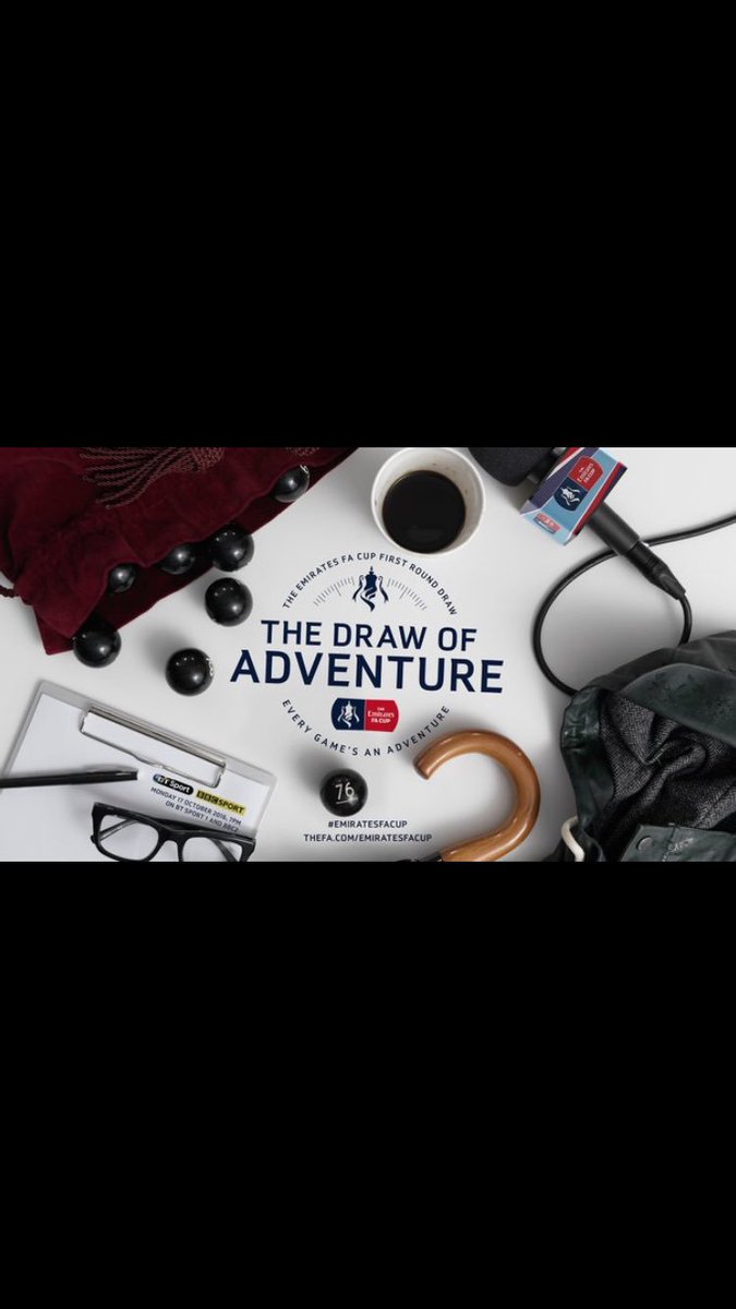 Who else is excited for tomorrows #EmiratesFACup 1st round draw at 7pm.Who do you want to see the Shaymen drawn with?⚽️📺