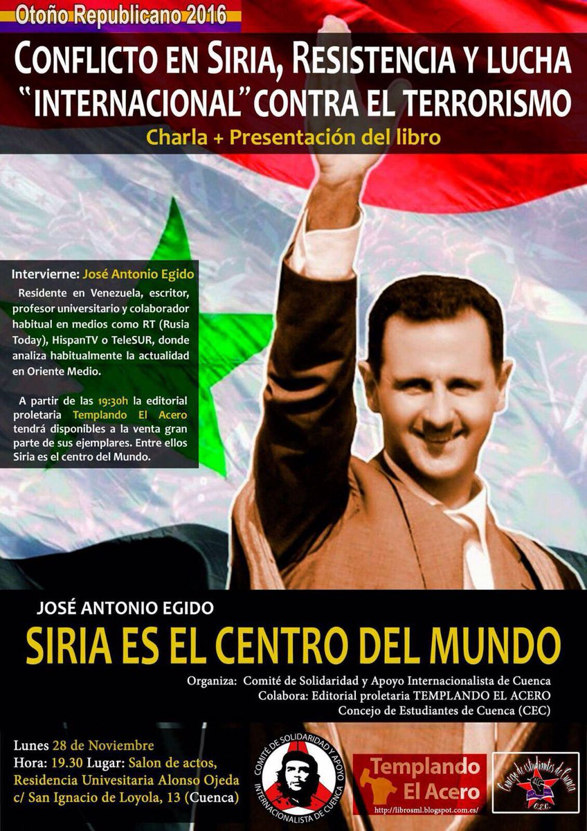 ARECuenca's tweet photo. El 28 de noviembre vamos a estar colaborando en esta charla presentación La lucha internacionalista no es delito! https://t.co/JhRRacSvdF
