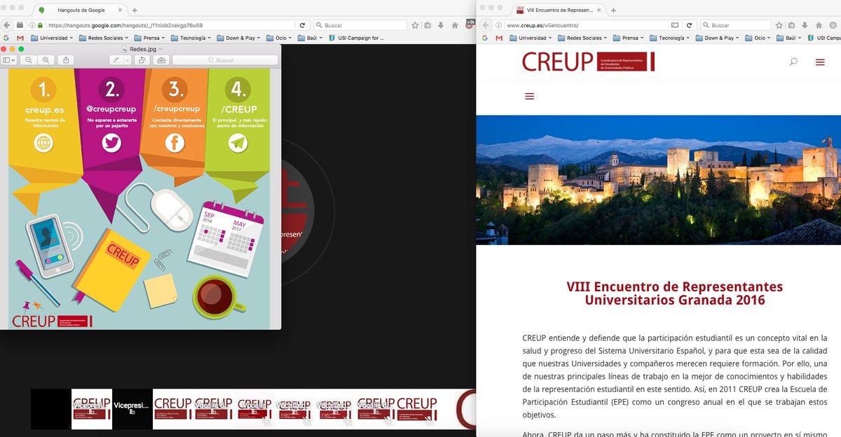 CREUPCREUP's tweet photo. En estos momentos, reunión por videoconferencia. Preparando todo para que tengáis un perfecto VIII #EncuentroCREUP en Granada. https://t.co/mmEQ9Qv82l