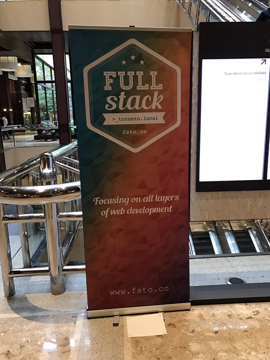 burgessdryan's tweet image. Ready for #FullStackTO tomorrow!