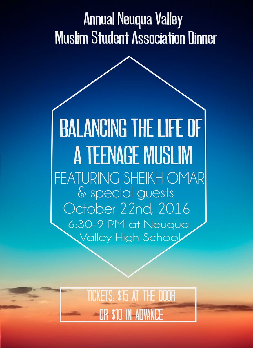 nvhs_MSA's tweet photo. Don't miss out on the MSA dinner at NVHS! Sheikh Omar will be speaking and there will be nasheed and spoken word performances. https://t.co/tfrYcWCXrm